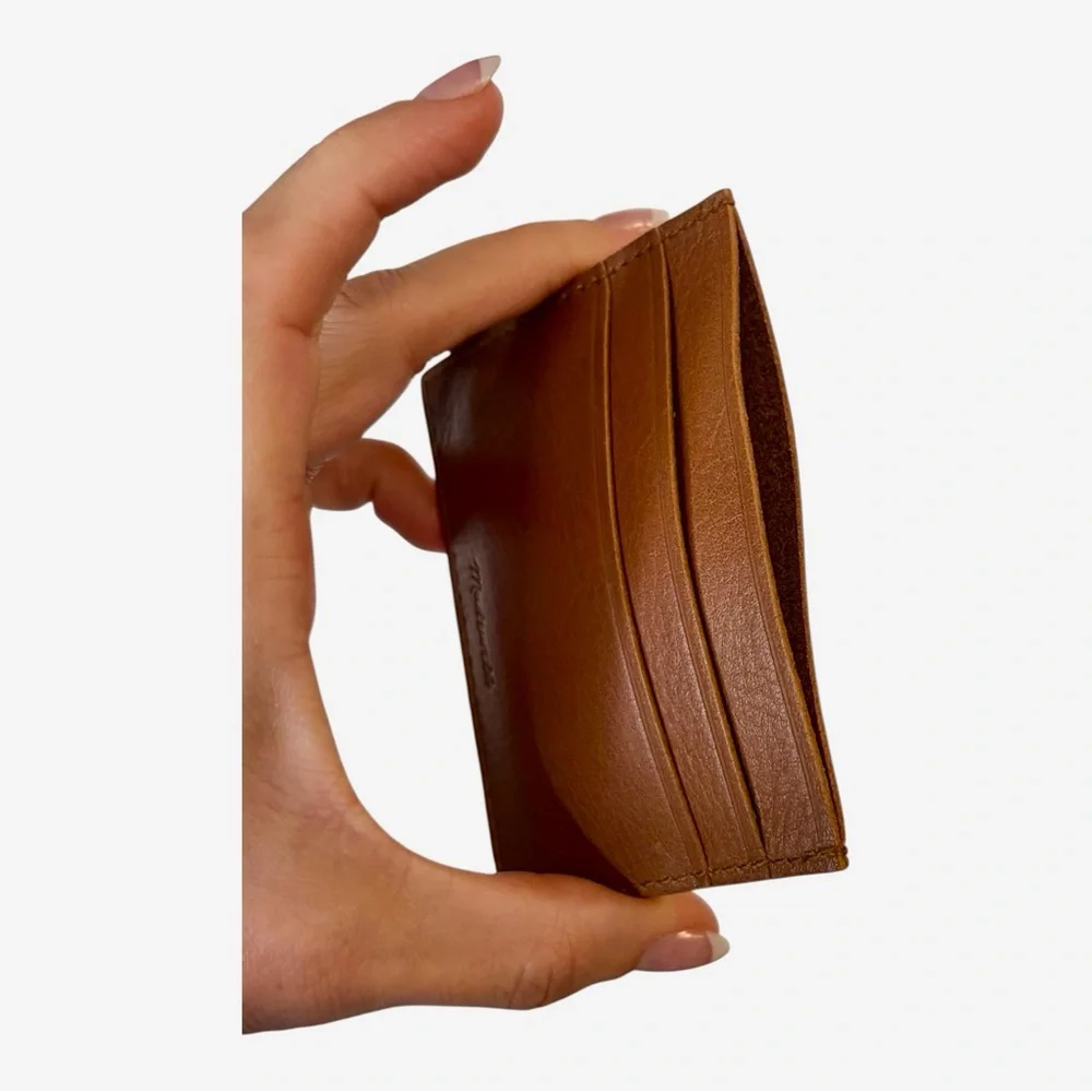 Madewell‎ Brown Leather Card Case Holder NWT